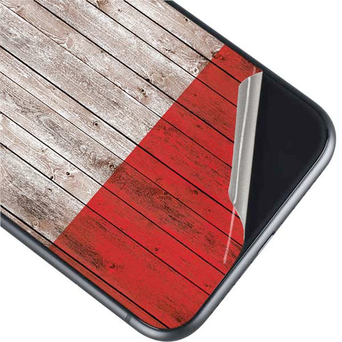 Italian Flag Dark Wood iPhone 11 Skin