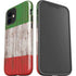Italian Flag Dark Wood iPhone 12 Impact Case