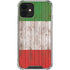 Italian Flag Dark Wood iPhone 12 Mini Clear Case