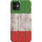 Italian Flag Dark Wood iPhone 12 Mini Lite Case