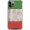 Italian Flag Dark Wood iPhone 12 Pro Clear Case