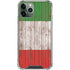 Italian Flag Dark Wood iPhone 12 Pro Clear Case