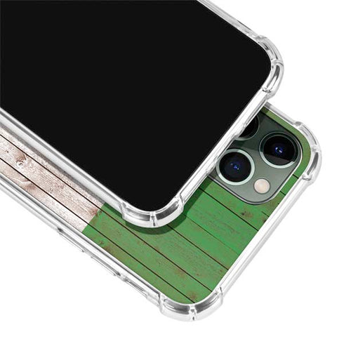 Italian Flag Dark Wood iPhone 12 Pro Clear Case