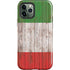 Italian Flag Dark Wood iPhone 12 Pro Impact Case