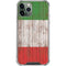 Italian Flag Dark Wood iPhone 12 Pro Max Clear Case