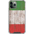 Italian Flag Dark Wood iPhone 12 Pro Max Clear Case