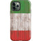 Italian Flag Dark Wood iPhone 12 Pro Max Impact Case