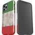 Italian Flag Dark Wood iPhone 12 Pro Max Impact Case