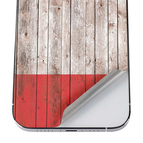 Italian Flag Dark Wood iPhone 12 Pro Max Skin