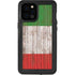 Italian Flag Dark Wood iPhone 12 Pro Max Waterproof Case