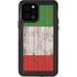 Italian Flag Dark Wood iPhone 12 Pro Waterproof Case