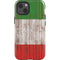 Italian Flag Dark Wood iPhone 13 Impact Case