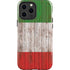Italian Flag Dark Wood iPhone 13 Pro Max Impact Case