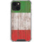 Italian Flag Dark Wood iPhone 14 Clear Case
