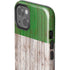 Italian Flag Dark Wood iPhone 14 Plus Impact Case
