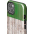 Italian Flag Dark Wood iPhone 14 Impact Case