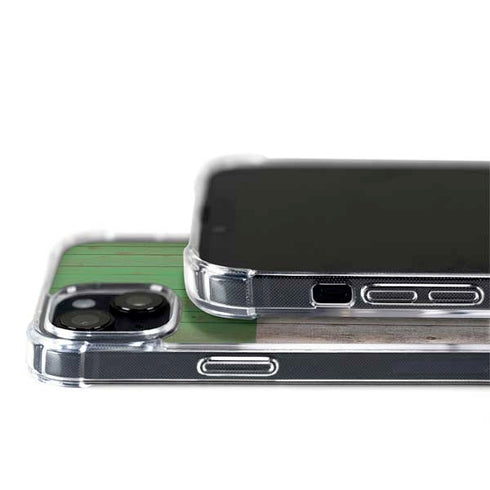 Italian Flag Dark Wood iPhone 14 Plus MagSafe Case