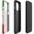 Italian Flag Dark Wood iPhone 14 Pro Impact Case