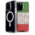 Italian Flag Dark Wood iPhone 15 Pro MagSafe Case