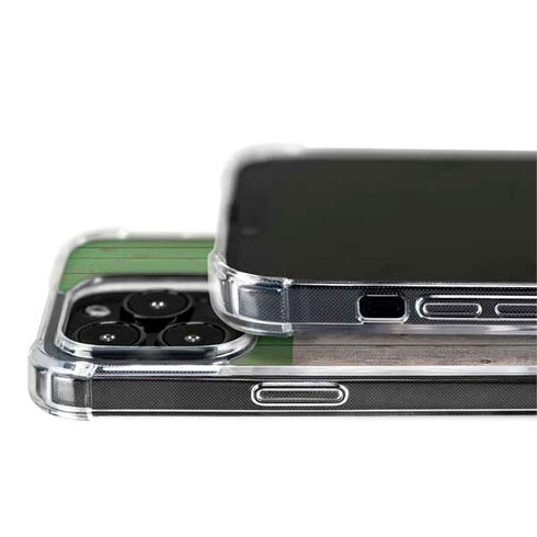 Italian Flag Dark Wood iPhone 14 Pro MagSafe Case