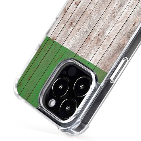 Italian Flag Dark Wood iPhone 14 Pro Max MagSafe Case
