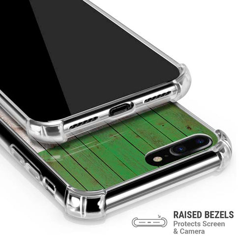 Italian Flag Dark Wood iPhone 7/8 Plus Clear Case