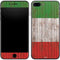 Italian Flag Dark Wood iPhone 8 Plus Skin