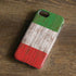 Italian Flag Dark Wood iPhone 8 Pro Case