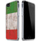 Italian Flag Dark Wood iPhone SE (2nd & 3rd Gen) Clear Case