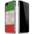 Italian Flag Dark Wood iPhone SE (2nd & 3rd Gen) Clear Case