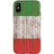 Italian Flag Dark Wood iPhone X Pro Case
