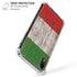 Italian Flag Dark Wood iPhone XR Clear Case