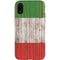 Italian Flag Dark Wood iPhone XR Pro Case