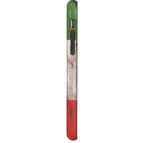 Italian Flag Dark Wood iPhone XR Pro Case