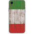 Italian Flag Dark Wood iPhone XR Skin