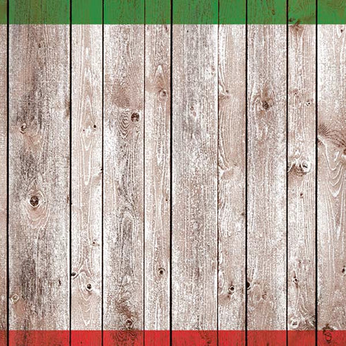 Italian Flag Dark Wood iPhone XR Skin