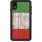 Italian Flag Dark Wood iPhone XR Waterproof Case