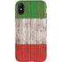Italian Flag Dark Wood iPhone XS Pro Case