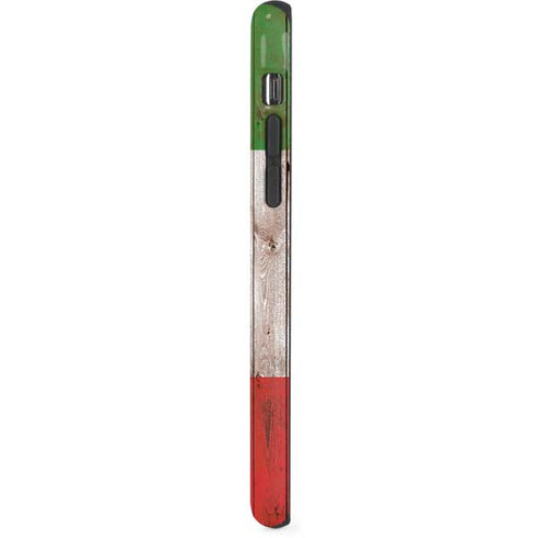 Italian Flag Dark Wood iPhone XS Pro Case
