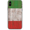 Italian Flag Dark Wood iPhone XS Skin