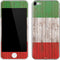 Italian Flag Dark Wood Apple iPod Skin