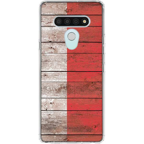 Italian Flag Dark Wood LG Stylo 6 Clear Case