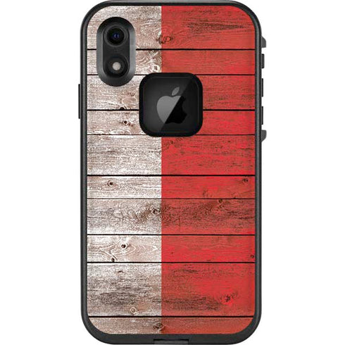 Italian Flag Dark Wood LifeProof Fre iPhone Skin