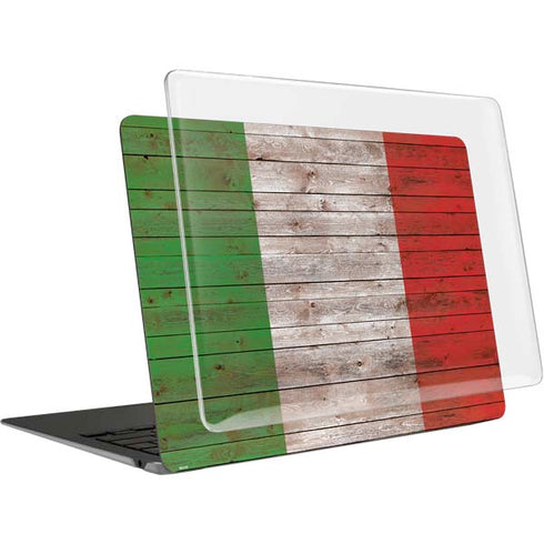 Italian Flag Dark Wood MacBook Air 13in (2020) Case plus Skin