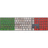 Italian Flag Dark Wood Magic Keyboard with Numeric Keypad Skin