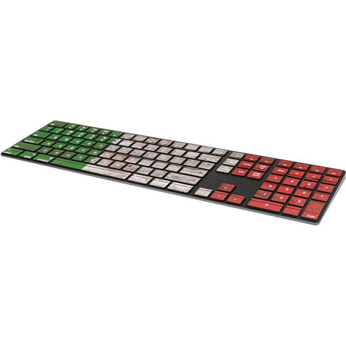 Italian Flag Dark Wood Magic Keyboard with Numeric Keypad Skin