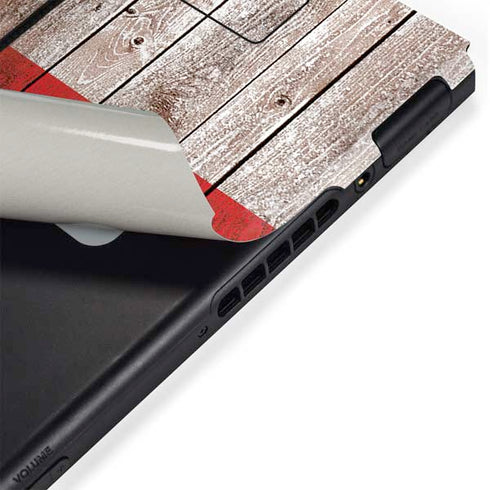 Italian Flag Dark Wood Nintendo Switch Bundle Skin