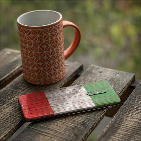 Italian Flag Dark Wood OnePlus 7 Pro Skin
