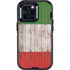 Italian Flag Dark Wood Otterbox Defender iPhone Skin