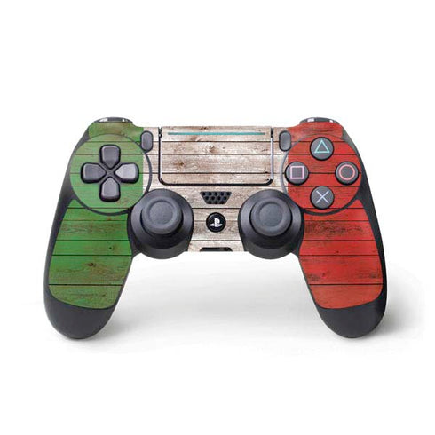 Italian Flag Dark Wood PS4 Pro/Slim Controller Skin